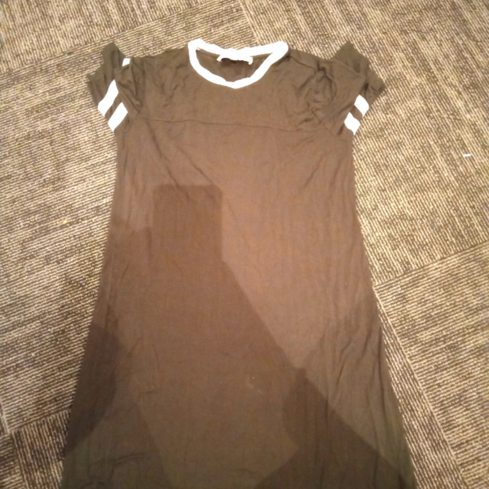 Black short sleeve philosophy dress